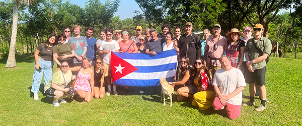 Group of Students, Faculty, and Staff in Cuba